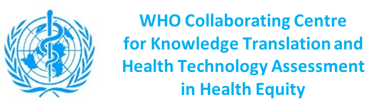 WHO Collaborating Centre Knowledge Translation, Technology Assessment for Health Equity - Logo